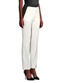 Reagan Two-Toned Straight-Leg Trousers