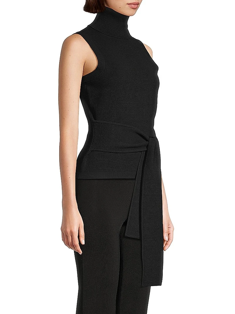 Celeste Tie-Waist Knit Shell