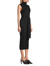 Rowan Tie-Waist Knit Midi Dress