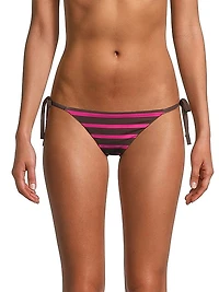 Striped String Bikini Bottoms