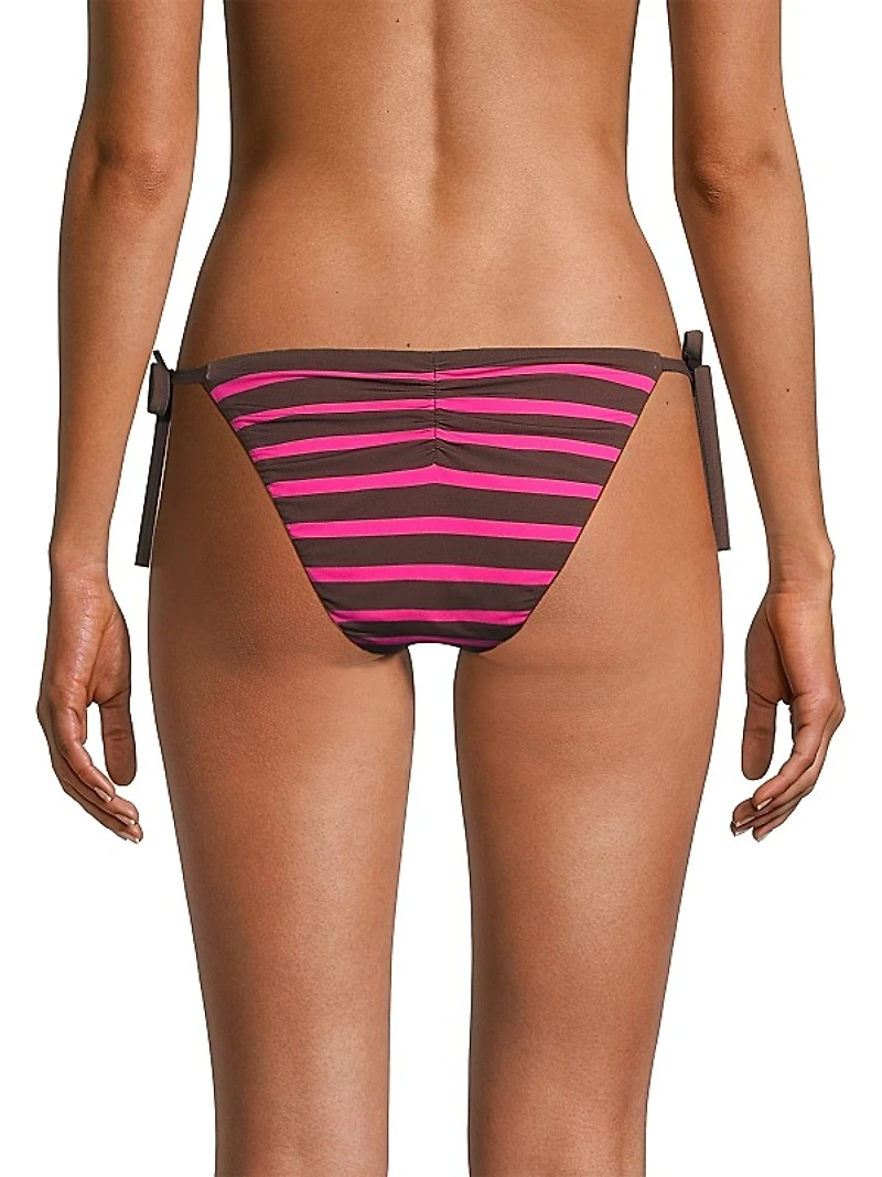 Striped String Bikini Bottoms