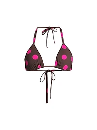 Triangle Polka-Dot Bikini Top