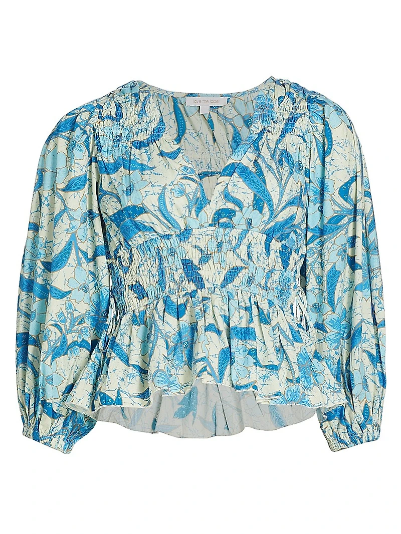 Elle Floral Peplum Top