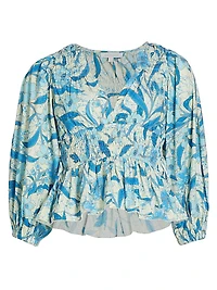 Elle Floral Peplum Top