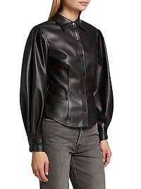 Dawn Faux Leather Top