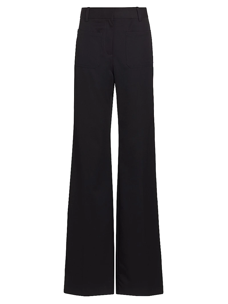 Christophe Flared Wool Pants
