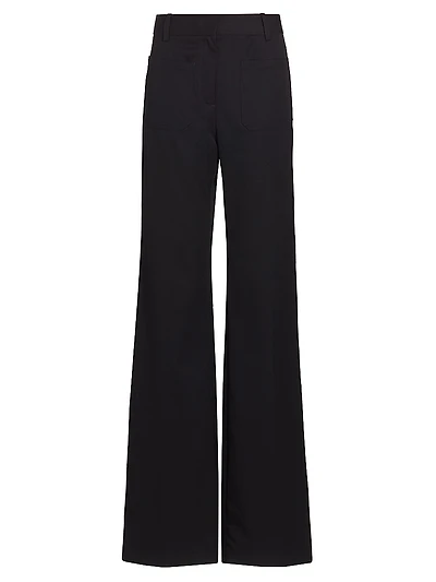 Christophe Flared Wool Pants