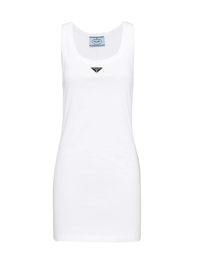 Ribbed Knit Jersey Dress