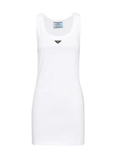 Ribbed Knit Jersey Dress