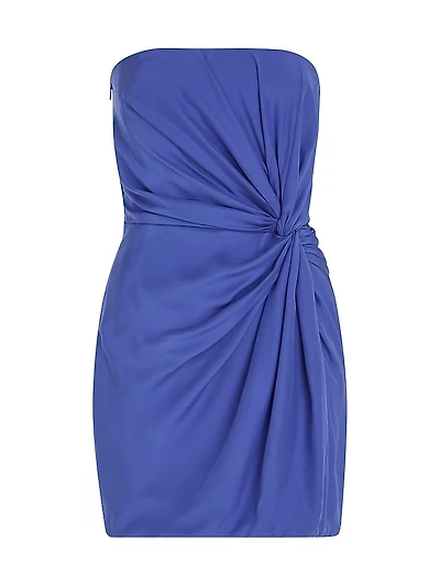 Hirata Knot Silk Minidress