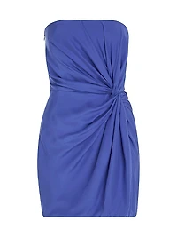 Hirata Knot Silk Minidress