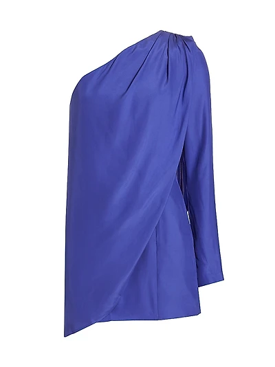 Oria Open-Back Silk Minidress