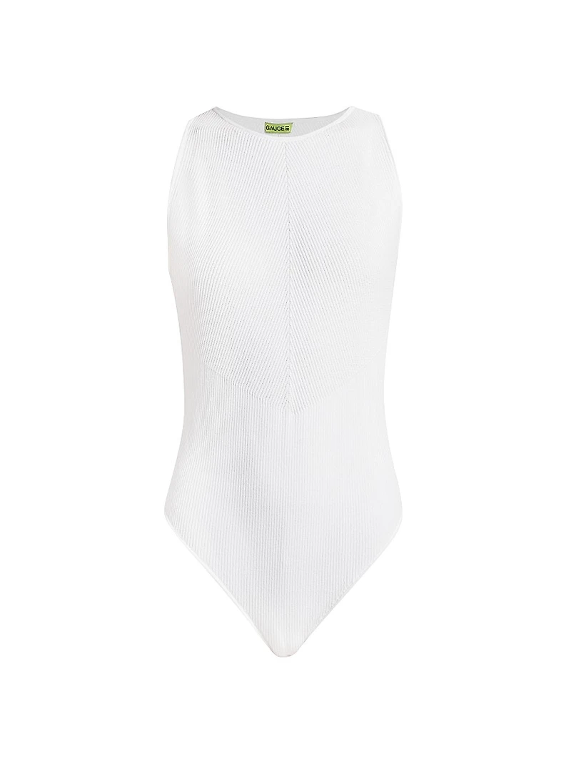 Olmos Rib-Knit Bodysuit