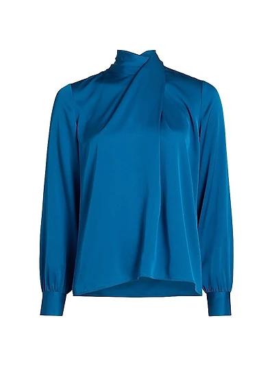 Jaden Silk-Blend Blouse