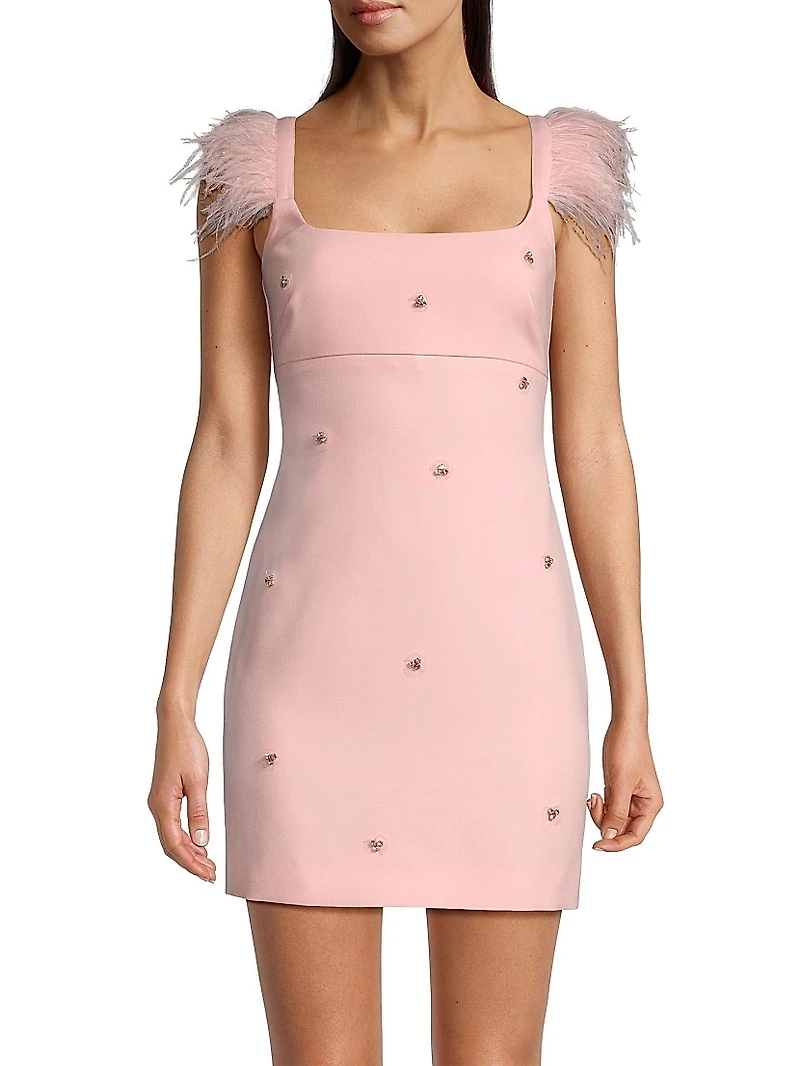 Cameron Feather & Crystal Minidress
