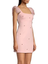 Cameron Feather & Crystal Minidress