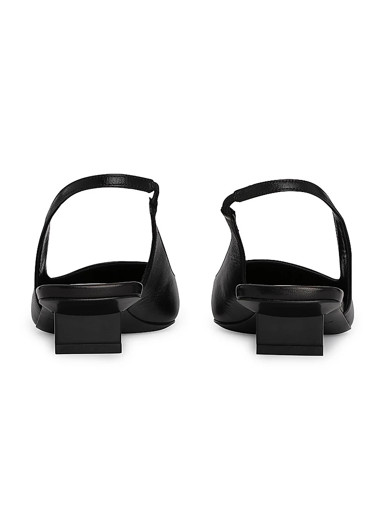 Stella 25MM Metallic Leather Kitten Heels