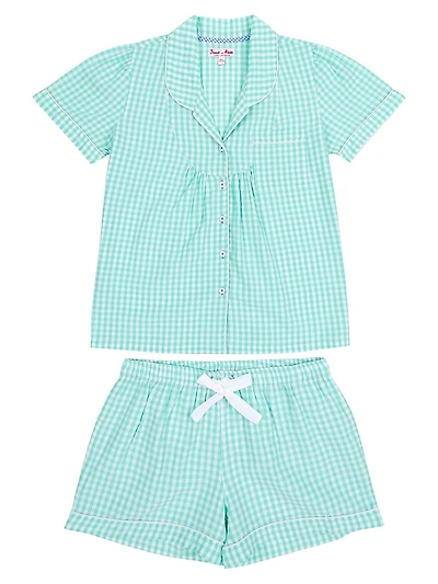 Hepburn Gingham Short Pajama Set