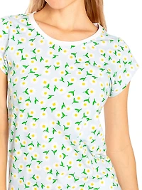 Daisy Jersey Short Pajama Set