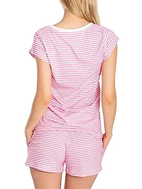 Peony Jersey Short Sleeve Pajama Set
