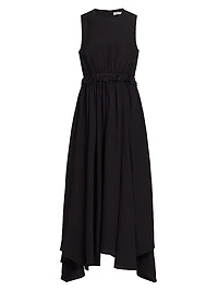 Evita Sleeveless Asymmetric Maxi Dress