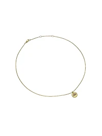 Cable Collectibles Rainbow Necklace in 18K Yellow Gold with Pavé Sapphires and Tsavorites, 11mm
