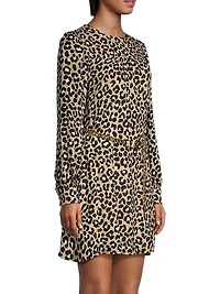 Leopard Belted Minidress