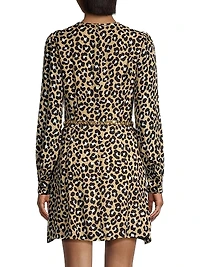 Leopard Belted Minidress