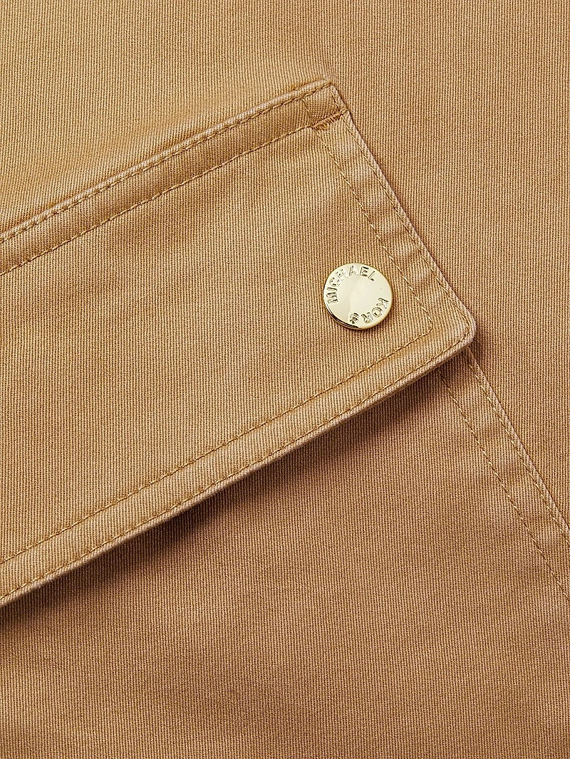 Cotton Straight-Leg Cargo Pants