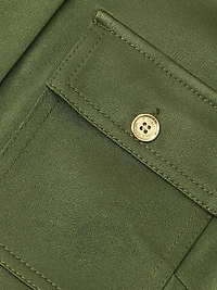 Satin Half-Buttoned Tunic Top