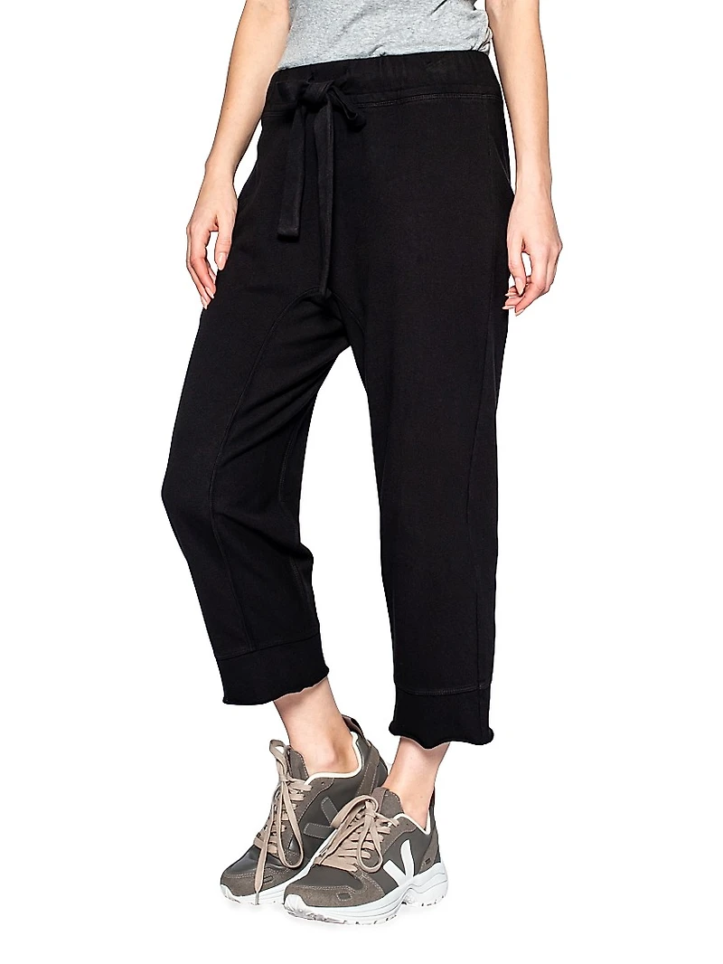 Crop Raw Easy Fit Joggers