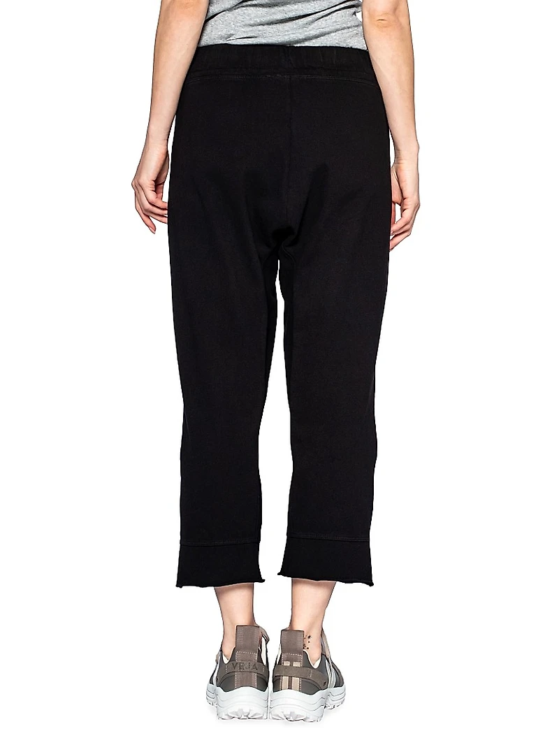 Crop Raw Easy Fit Joggers