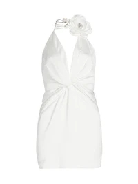 Evie Floral Halterneck Minidress