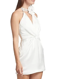 Evie Floral Halterneck Minidress