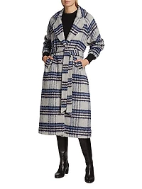 Demi Plaid Belted Coat