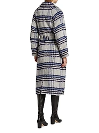 Demi Plaid Belted Coat