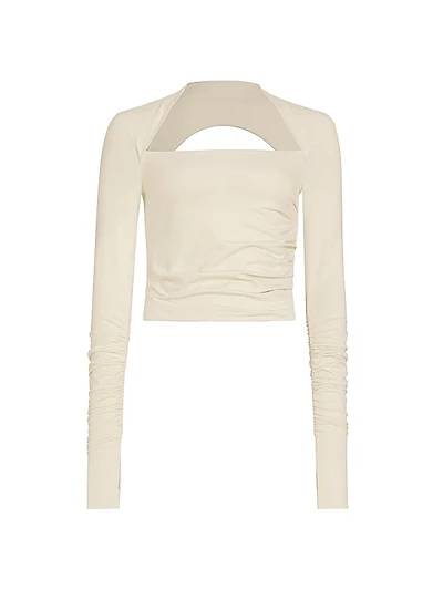 Cut-Out Shrug Top