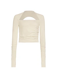 Cut-Out Shrug Top