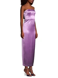 Riva Hammered Satin Dress