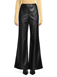 Nash Vegan Leather Flared Pants