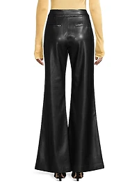Nash Vegan Leather Flared Pants