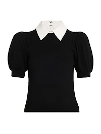 Chase Puff-Sleeve Sweater