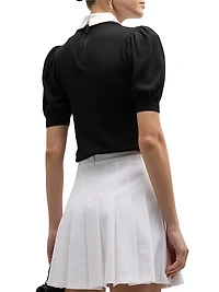 Chase Puff-Sleeve Sweater