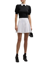 Chase Puff-Sleeve Sweater