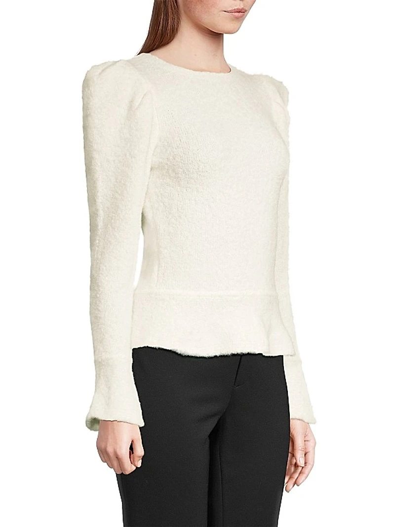 City Mist Puff-Sleeve Sweater