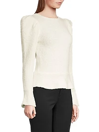 City Mist Puff-Sleeve Sweater
