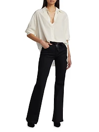 Celia High-Waisted Boot-Cut Jeans