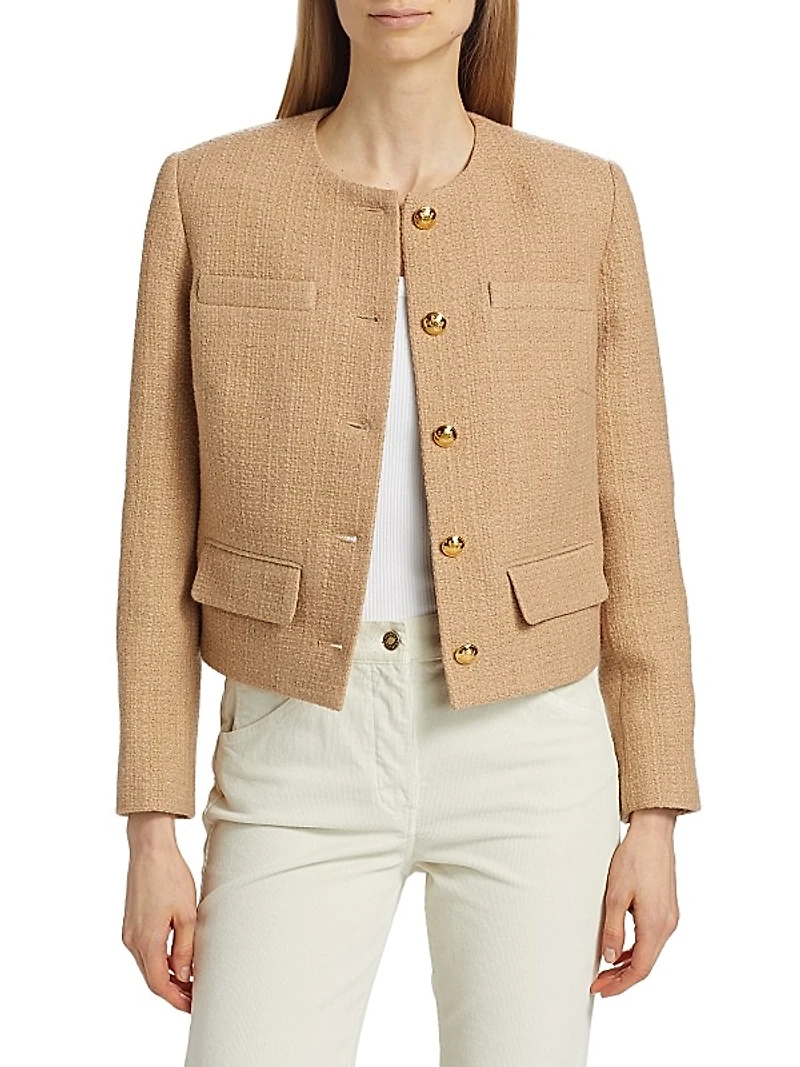 Paige Cropped Bouclé Jacket