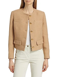 Paige Cropped Bouclé Jacket