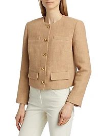 Paige Cropped Bouclé Jacket